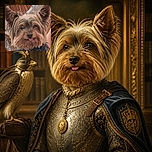 A tiny shaggy dog stares into the camera like a seasoned rock star, with its tongue poking out in a cheeky little blep while its enormous ears attempt to achieve liftoff.