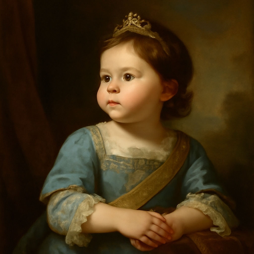 A thoughtful toddler in a striped outfit is safely strapped into a car seat, gently holding an adult's tattooed arm, gazing out the window with a calm and curious expression.