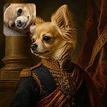 A fluffy golden dog is lounging on a carpet and giving the camera an irresistibly sleepy, sideways puppy look, as if it accidentally became the phone's lock-screen celebrity. The image is framed as a smartphone screenshot with time and date displayed over the photo.