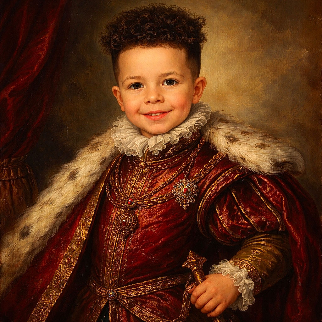 A cheerful young boy with a curly hairstyle wearing a vibrant Spiderman t-shirt and black shorts stands playfully against a beige brick wall, arms outstretched as if embracing the world, with a bright smile that lights up the scene.