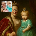 A cheerful woman with colorful braided hair holding a cute toddler dressed in a turquoise tutu dress with a pacifier, both sharing a cozy moment indoors with soft lighting and a simple background.