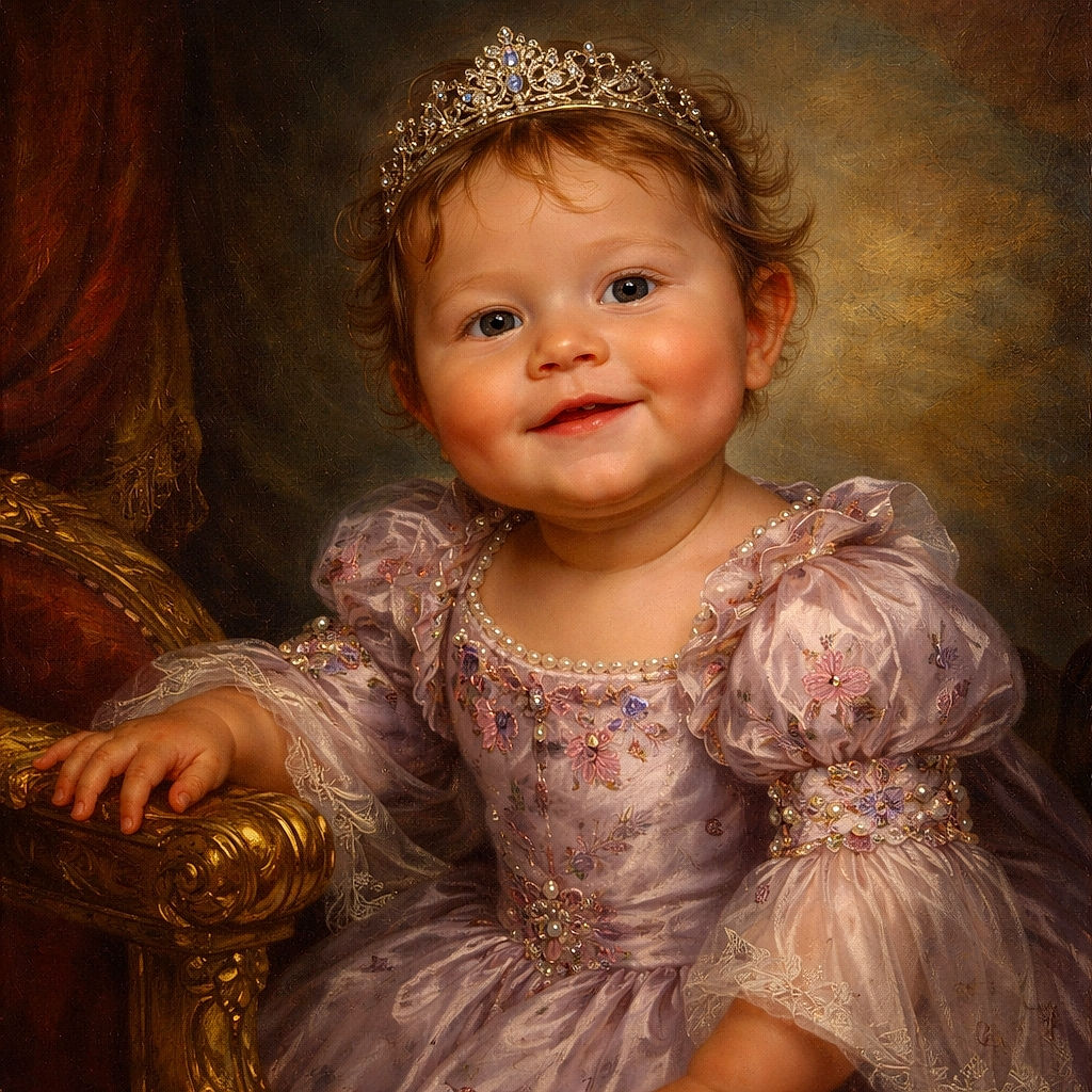 A cheerful toddler in a colorful walker smiles brightly, surrounded by playful toys and cozy home furnishings, radiating pure joy and curiosity.