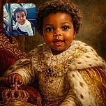 A wide-eyed baby with an adorable expression is seated in a car seat, gripping the handlebar, with a curious and playful look on their face inside a parked car.