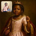 A young child with braided hair stands confidently in a casual room wearing a pink Hello Kitty pajama top and dark shorts. The background shows a TV screen, a gaming console, and scattered snacks and drinks on the carpet, giving a relaxed, lived-in vibe.