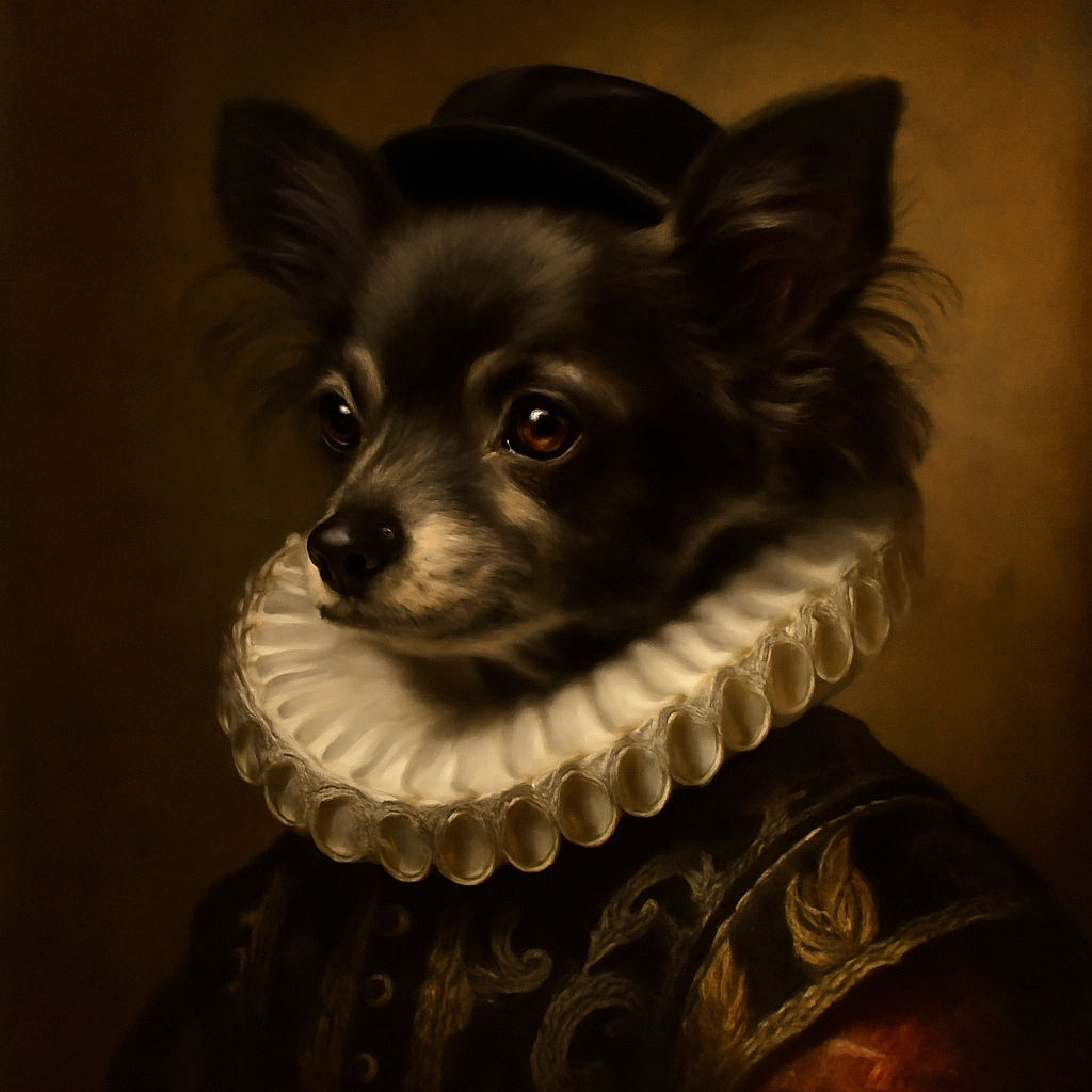 A close-up shot of a sleepy dog lying down on a textured couch, with soft lighting highlighting its expressive eyes and fluffy paw, surrounded by cozy cushions in the background.