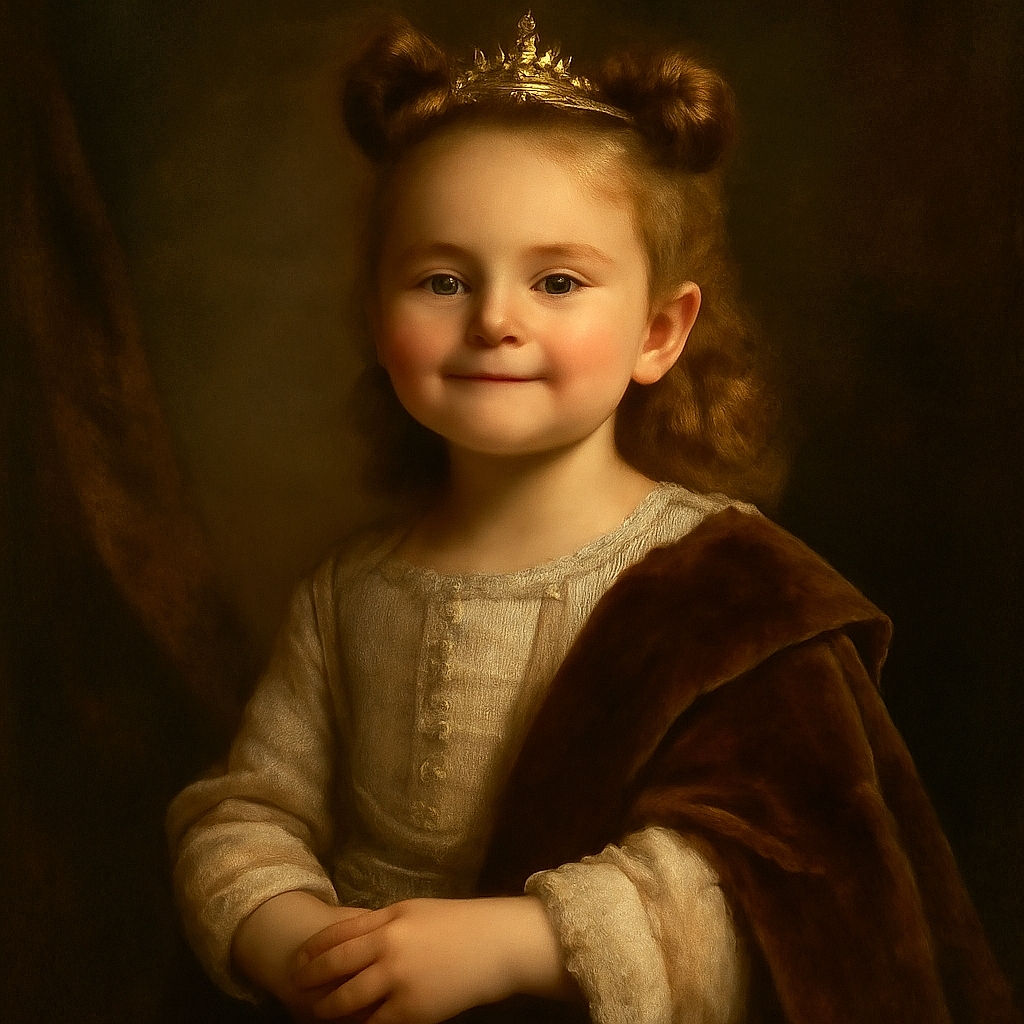 A cheerful young child with curly hair styled in two buns is securely strapped into a car seat, smiling confidently at the camera. The background shows the inside of a vehicle with sunlight filtering through the window, and part of the front seat is visible in the foreground.