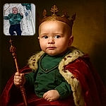 A cute baby lying on a patterned changing pad, dressed in a dinosaur-themed green sweatshirt and rolled-up dark jeans, with cozy socks on. The baby looks curious and relaxed, surrounded by baby essentials like a pacifier clip and some cloths nearby in a white changing area.