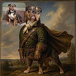 A very serious-looking bulldog sits proudly on a couch, wearing a collar and giving the camera the unmistakable expression of a tiny courtroom judge who has just heard unacceptable testimony. Cozy blankets and a paneled wall complete the homey scene.