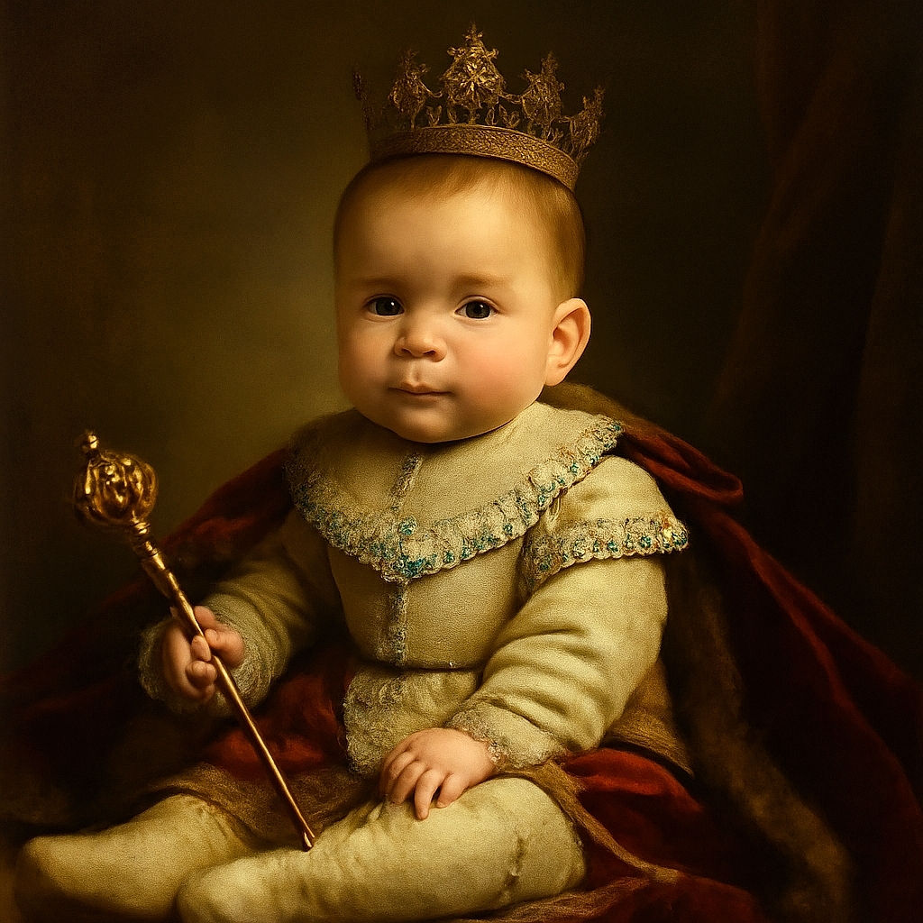 A cute baby with big curious eyes sits on a colorful padded surface, clutching a vibrant cloth book, while a smiling adult rests their head nearby, creating a cozy and heartwarming scene.