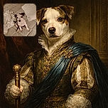 A cute puppy with a heart-shaped nose sits adorably on a mattress surrounded by a rumpled white towel and pillow, giving off serious 'I just woke up' vibes.