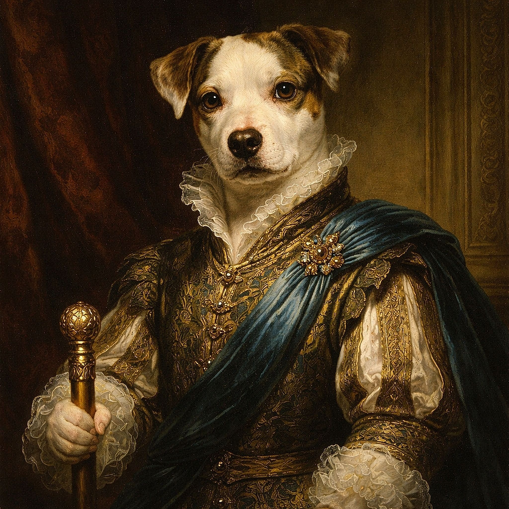 A cute puppy with a heart-shaped nose sits adorably on a mattress surrounded by a rumpled white towel and pillow, giving off serious 'I just woke up' vibes.