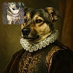 A blurry photo of a dog giving a paw, with a carpeted floor background and some overlay text reading 'Best of May'. The dog looks like it might be winking or mid-blink, adding a humorous touch to the slightly out-of-focus shot.