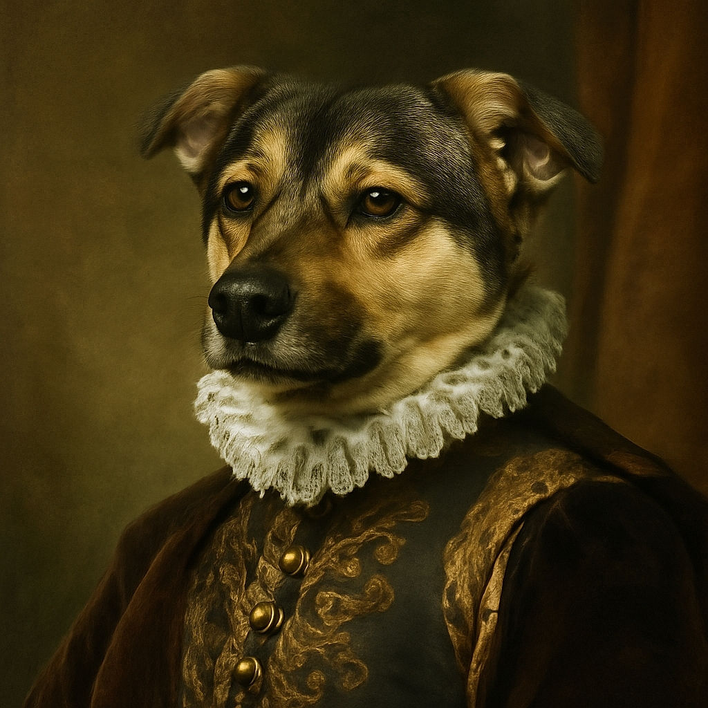 A blurry photo of a dog giving a paw, with a carpeted floor background and some overlay text reading 'Best of May'. The dog looks like it might be winking or mid-blink, adding a humorous touch to the slightly out-of-focus shot.