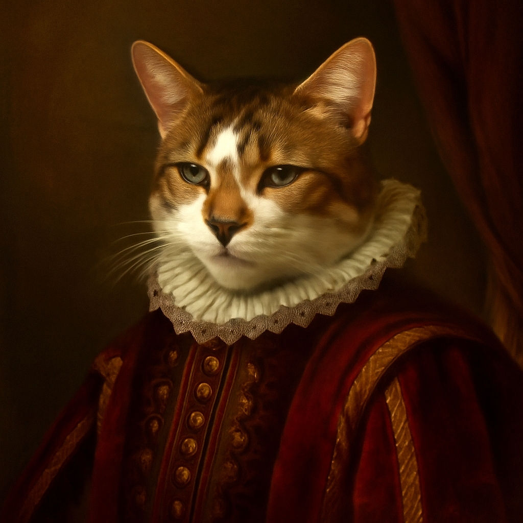 A serene cat lounges comfortably with sunlight streaming through blinds, casting striped shadows across its face, creating a cozy and artistic indoor moment.