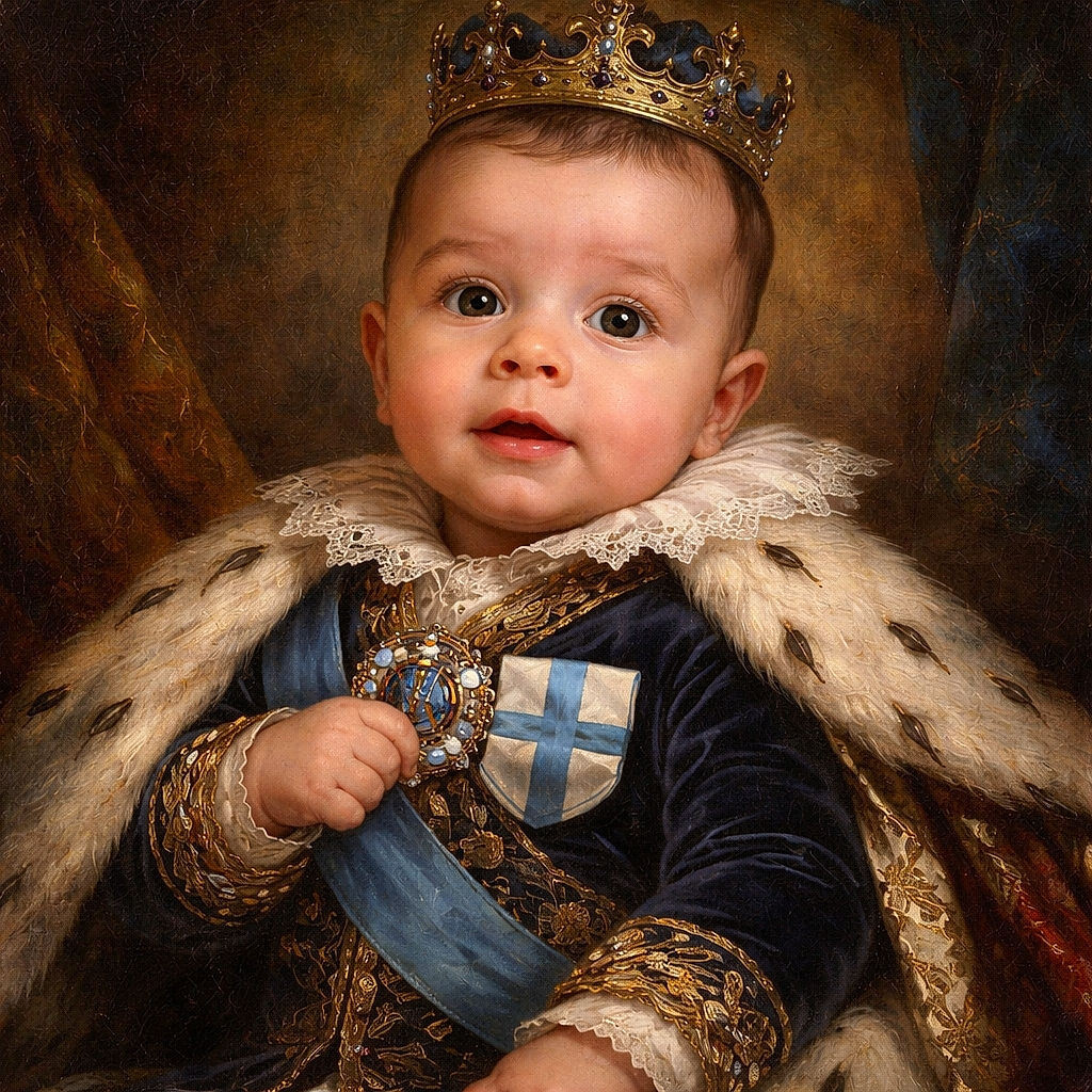 A wide-eyed baby bundled in a cozy sports-themed outfit lounges comfortably in a cushioned seat, looking curiously at the camera with tiny fists playfully clenched.