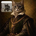 A wide-eyed gray cat peers over a chunky knitted blanket like a tiny landlord inspecting rent — paws draped over the edge, whiskers on high alert, and a screenshot UI ('Votre avis' and URL bar) intruding at the top/right. Cozy, slightly grainy, and utterly unimpressed.