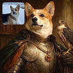 A charming corgi with an attentive expression lounges gracefully on a pristine snowy backdrop, its tricolor fur contrasting beautifully with the soft white snow, evoking cozy winter vibes and a hint of canine curiosity.