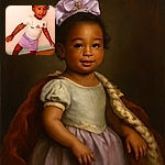 A lively toddler with adorable hair bows and cupcake-themed shirt strikes a playful balance on one foot, showcasing her colorful shorts and cozy slippers on a wooden floor against a plain wall.