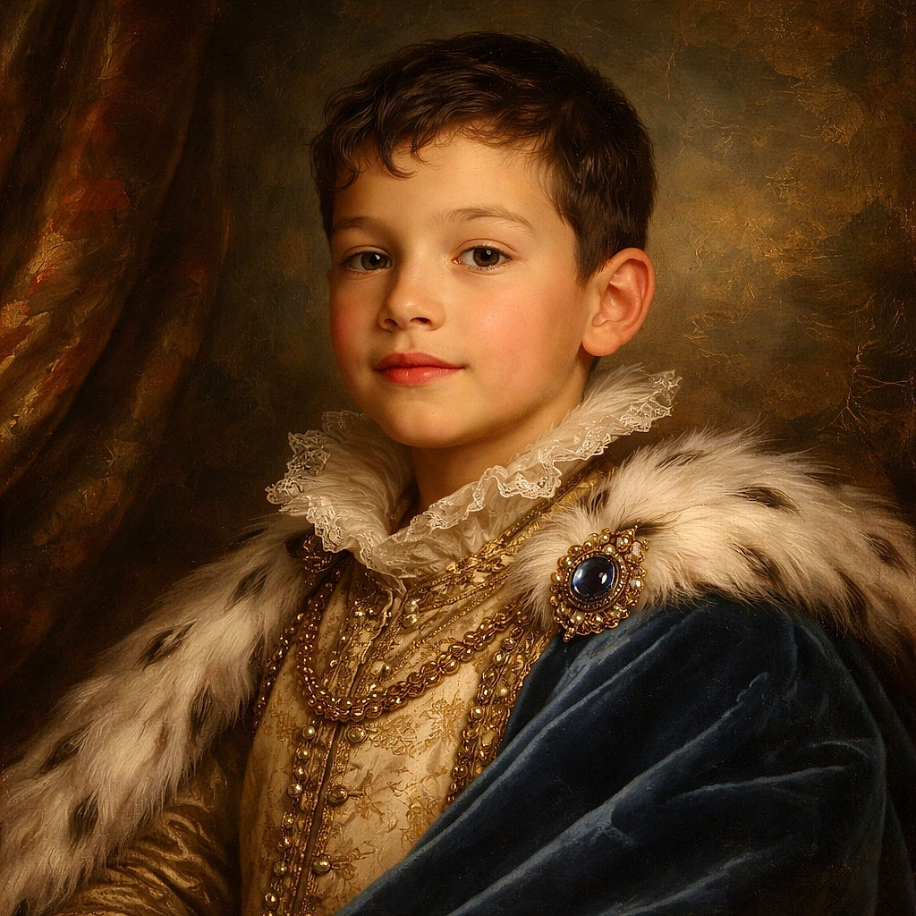 A peacefully sleeping young boy wrapped snugly in a navy blue blanket, resting his head on a cozy textured pink pillow, all set against a dark leather couch background.