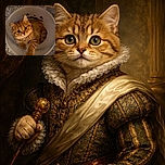 An adorable fluffy kitten with big, curious eyes is cozily curled up inside a translucent bucket, reaching out a paw as if inviting you to play or maybe just to admire its cuteness.