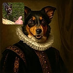 A cheerful dog looks up excitedly from the grassy ground as a tattooed leg rests on a sunlit tree trunk, capturing a candid moment of outdoor companionship and nature vibes.