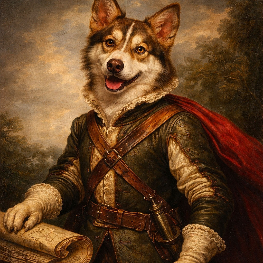 A happy dog with a wide smile and bright eyes sits comfortably on a fluffy dog bed, looking up as if ready to share a secret or a treat. The cozy indoor setting adds warmth to the scene.