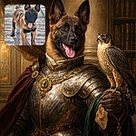 A joyful puppy with perky ears and a black mask sticks its tongue out while standing on gravel, one paw on a ragged toy — looks like it just discovered the meaning of 'playtime' and is daring you to take it away.