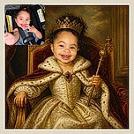A delighted baby is buckled into a car seat, reaching toward the camera with one hand while sticking out their tongue like a tiny comedian. The striped canopy frames the scene, and the oversized safety labels add a surprisingly serious backdrop to the baby’s playful performance.