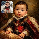 A cute baby with expressive eyes sits comfortably in a baby seat, surrounded by cozy blankets and soft fabrics, looking curiously at the camera with a slightly open mouth.