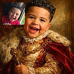A joyful young boy with curly hair is laughing heartily while sitting next to a window with sunlight streaming in. He's wearing a vibrant red shirt with a playful bear graphic and the word 'ADVENTURE' prominently displayed, adding to the cheerful and lively atmosphere of the photo.