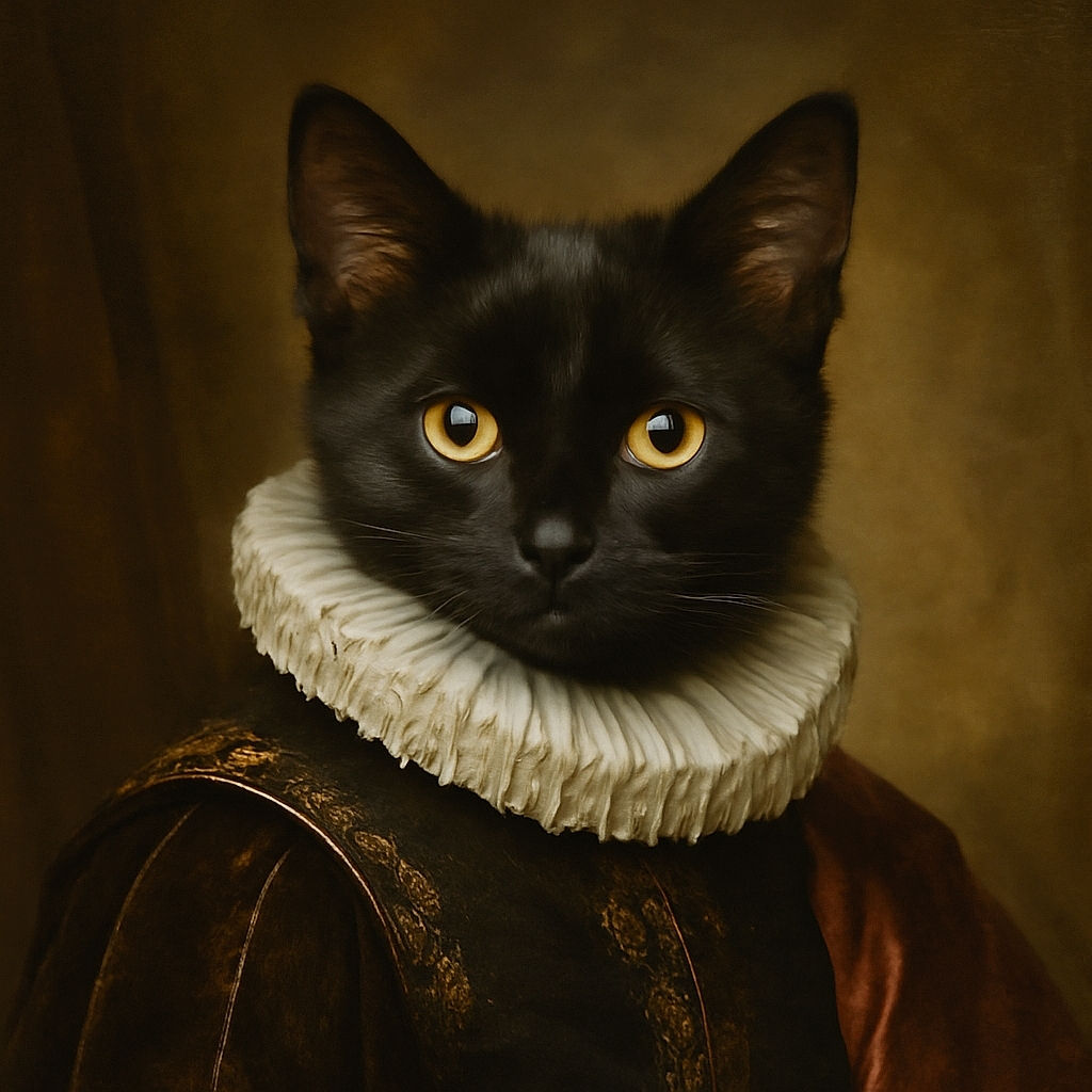 A cute black kitten with striking yellow eyes lounges on a soft, fluffy surface. The kitten's intense gaze is captivating, and the cozy backdrop adds warmth to the image. Bold text overlay reads 'Bounty' in a playful font, making the photo feel like a fun pet introduction or poster.