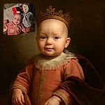 A cozy baby dressed in a heart-patterned pink onesie lies on a quilted blanket, with a quirky plush toy sporting big round glasses and a colorful scarf resting nearby, creating a warm and adorable scene.