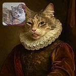 A fluffy cat lounges on a cozy blanket with its tongue sticking out slightly, giving off a vibe of relaxed mischief and sleepy charm in a softly lit indoor setting.