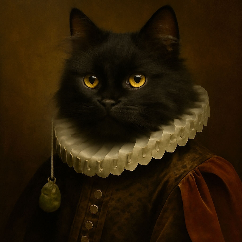 A fluffy black cat with striking yellow eyes peeks out from inside a bright green tunnel toy, looking curiously upwards. The cat's shiny fur contrasts sharply with the vibrant green fabric, creating a cozy and playful scene. A dangling toy hangs inside the tunnel, adding to the feline's amusement.