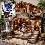 A hilariously intense close-up of a brindle dog giving the camera a soulful, 'where's my treat?' stare — the photo has been heavily filtered so the nose shines like a tiny black jewel and the carpet looks suspiciously cinematic.
