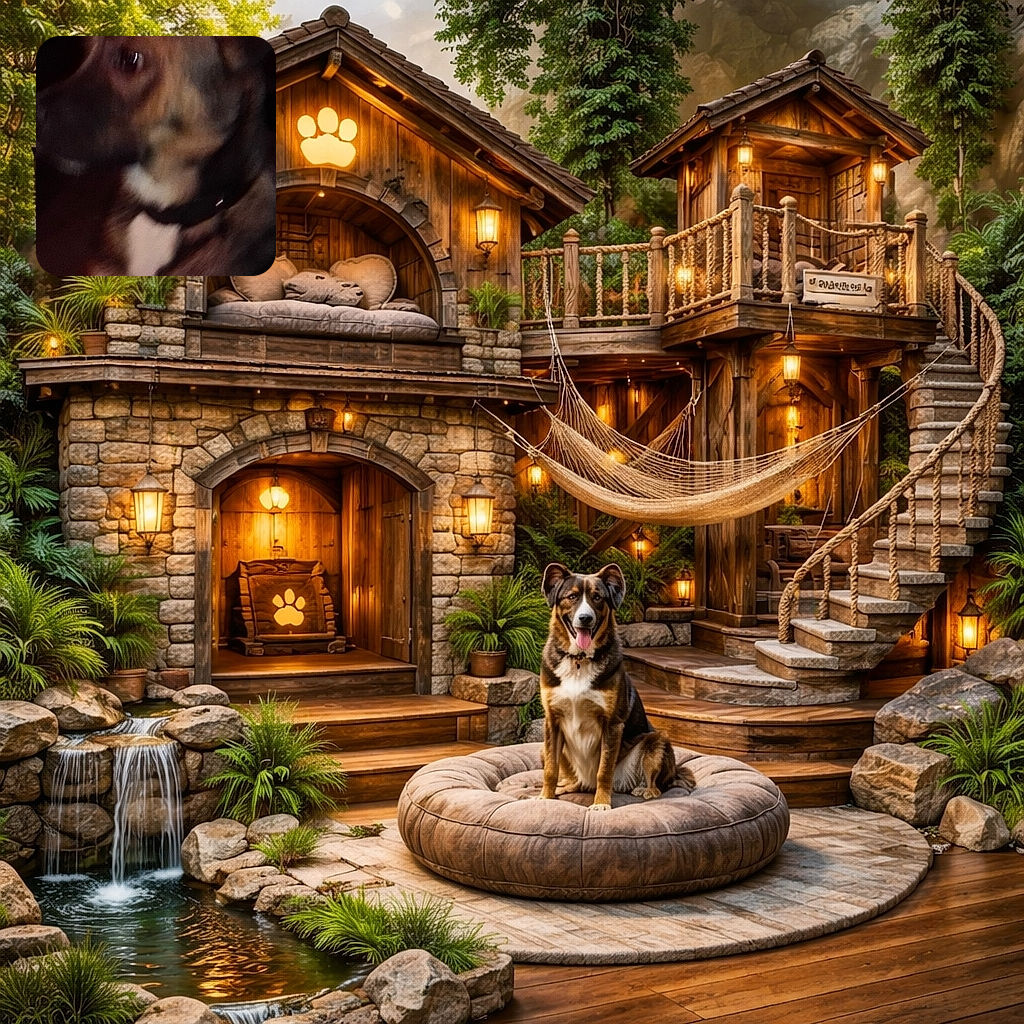 A comically blurry close-up of a dog — one wide, reflective eye and a smooshed snout captured mid-move, collar visible; looks like the dog photobombed the camera with enthusiasm. The motion blur gives it an unintentionally artsy, sleepy-dog vibe.