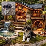 An adorable puppy with soulful eyes takes a curious step forward on a rough patch of earth strewn with twigs and dry grass, looking ready to melt hearts and maybe chase a stick or two.