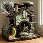 Two adorable kittens are cozily snuggled up together, wrapped in soft, patterned blankets, peacefully sleeping and sharing warmth in a quiet, comfy nest.