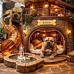 A sleepy-looking dog with wrinkled forehead and closed eyes lounges comfortably on a dark couch, exuding pure relaxation vibes in a cozy indoor setting.