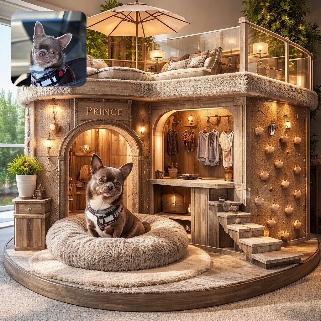 A charming little dog with a sly, almost smug expression is sitting comfortably in a cozy carrier, sporting a stylish harness. The background is softly blurred, highlighting the pup's adorable face and perky ears, making it look like the canine is ready for a car adventure or just nailed the 'cool dog' look.