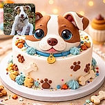 A charming puppy with soulful eyes and a curious expression sits amidst a bed of autumn leaves and grass, wearing a collar with tags that jingle with every tiny movement, embodying the perfect blend of innocence and adventure.