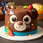 Two dogs with exaggerated wide eyes stare curiously into the camera, captured with a fisheye lens effect that distorts their faces humorously. The background is blurred out, focusing all attention on their expressive snouts and eyes, making for a quirky and amusing close-up.