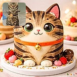 A wide-eyed tabby kitten sits like a tiny furry general, chest puffed and whiskers ready for inspection — the bed is their throne and the camera their loyal subject. The eyes are practically glowing with mischief and the stripes are on-point; you can almost hear the purr.