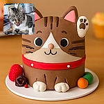 A mischievous tabby cat with green eyes is caught mid-lick while sitting in an adorable yoga pose, one hind leg stretched straight up, showing off its pink and black paw pads. The kitchen appliances in the background add a cozy, everyday home vibe.