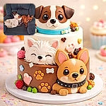 Three small dogs taking over a blue recliner like they own the place — one curled up napping, one sitting alert in the middle, and a perky-eared little lookout on the armrest. Cozy chaos and maximal couch occupancy.