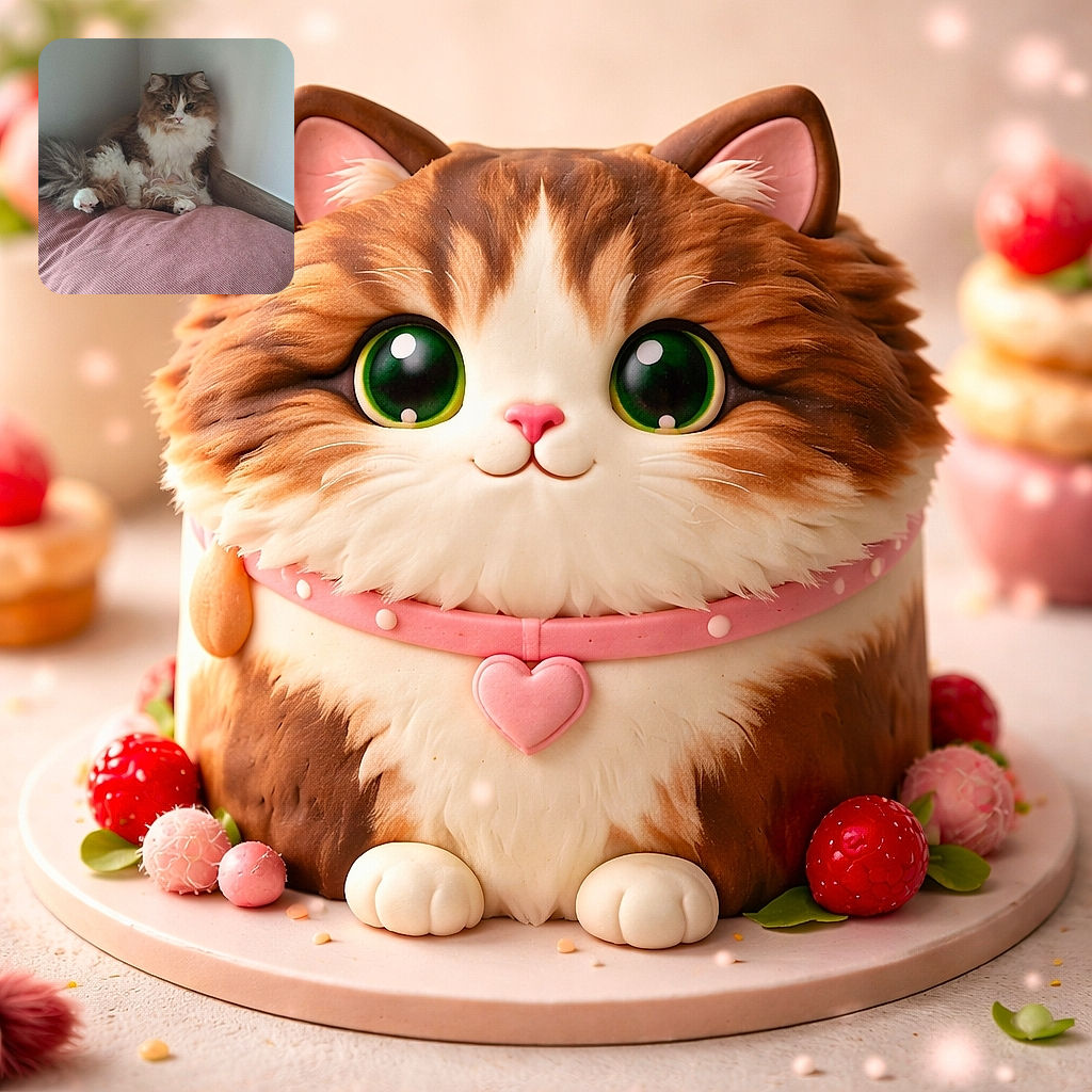 A fluffy long-haired cat lounges like a tiny monarch in the corner, perched on a pink cushion with paws splayed and a regal stare — cozy indoor scene with neutral walls and wooden floor that make the cat the undeniable star.