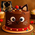 A close-up photo of a Siamese cat lying down with its paws stretched forward, its dark face contrasted against a softly blurred background, giving it a mysterious and regal vibe.