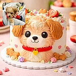 A fluffy little puppy in a bright red jacket burrows into a soft sherpa blanket like it just discovered the world's coziest fort — soulful eyes peeking out while one paw drapes over the edge as if politely requesting belly rubs and snacks.