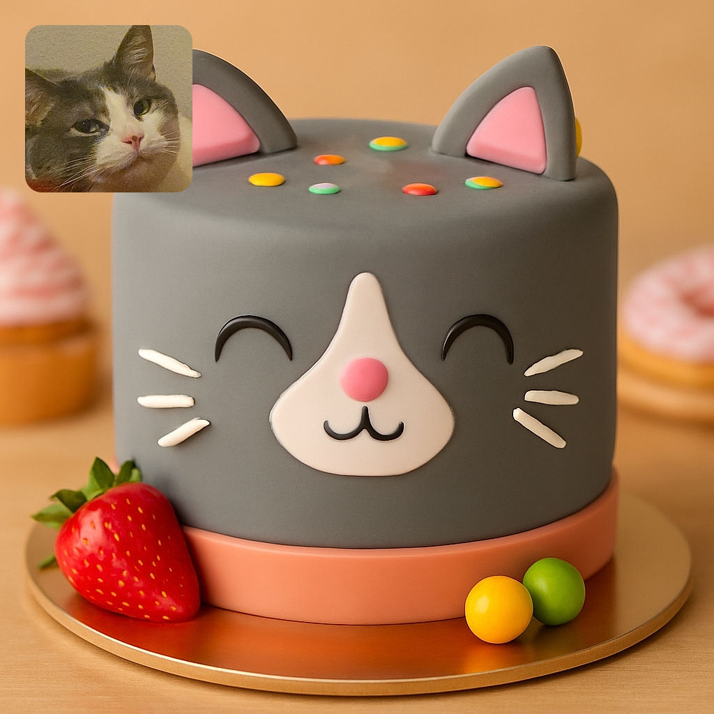 A close-up of a sleepy gray and white cat resting on a reddish blanket, with soft lighting that gives a cozy and warm vibe, but the image is slightly grainy and out of focus.