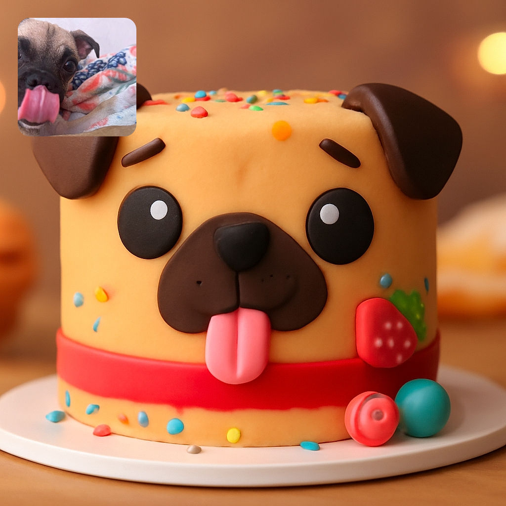A close-up shot of a playful dog with its tongue sticking out, capturing a silly and adorable moment. The dog is resting on a colorful patterned blanket, adding a cozy and cheerful vibe to the photo.